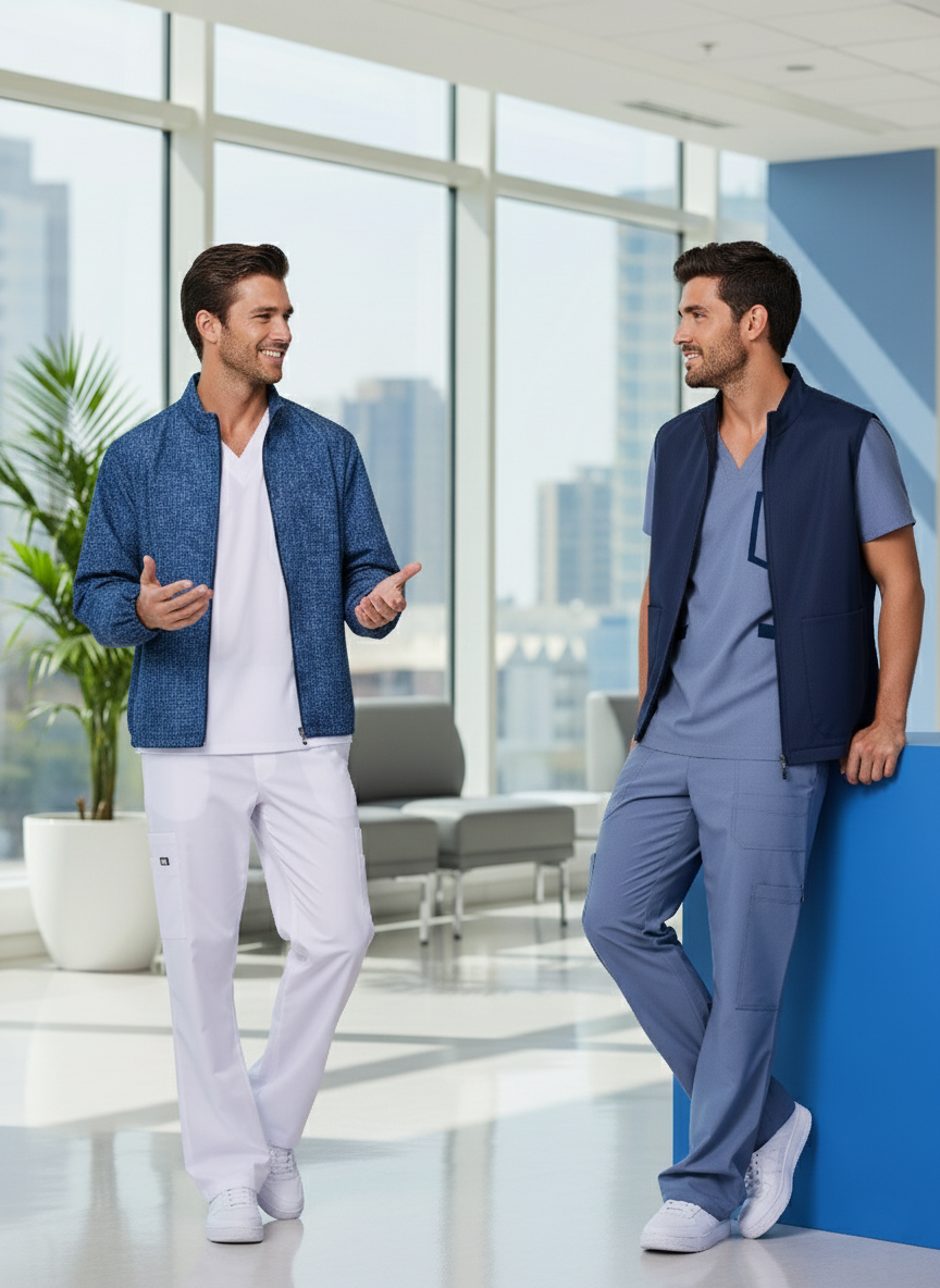 Chaqueta Índigo Hombre + Blanco