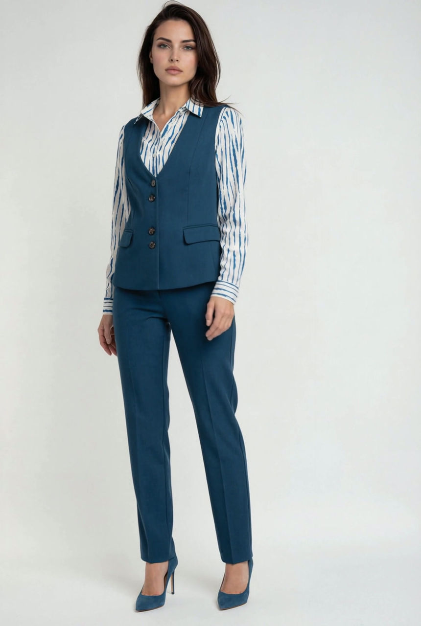 Conjunto Azul Petróleo