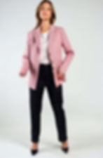 Rosa Palo con Pantalón de Cuadros