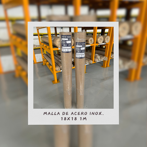 Mallas de Acero Inoxidable 18x18 en 1m