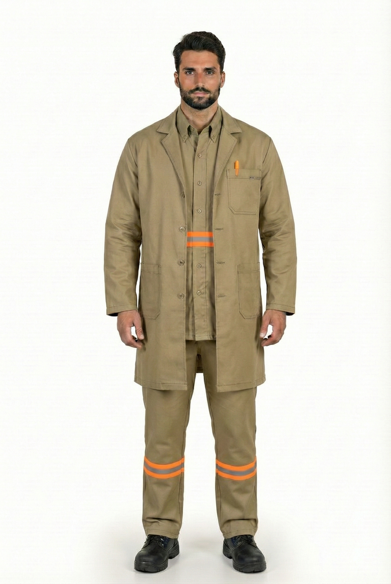 Bata Industrial para Caballero Caqui