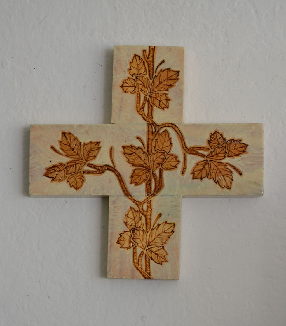 Miniatura: CRUZ GRIEGA HOJAS