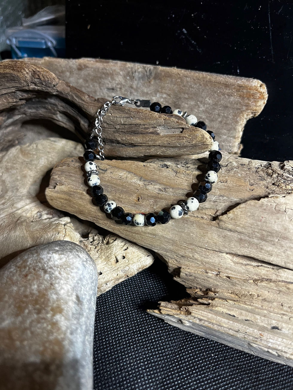 Thumbnail: Dalmatian Jasper Healing Bracelet