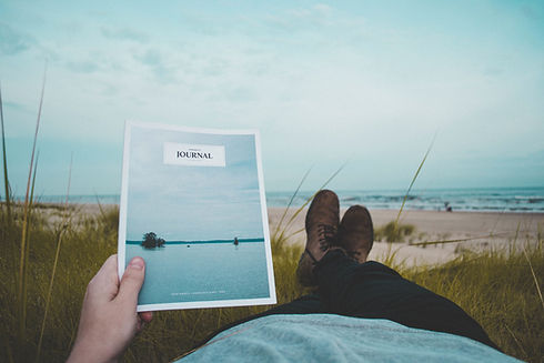 Reading on a Beach