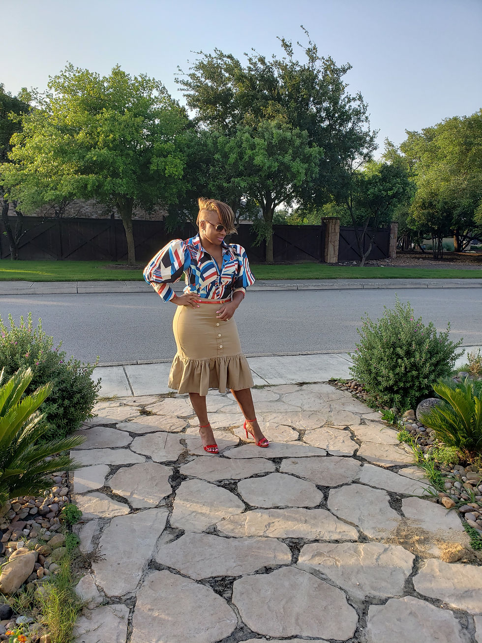 Thumbnail: Rayne Blue Multi Blouse 