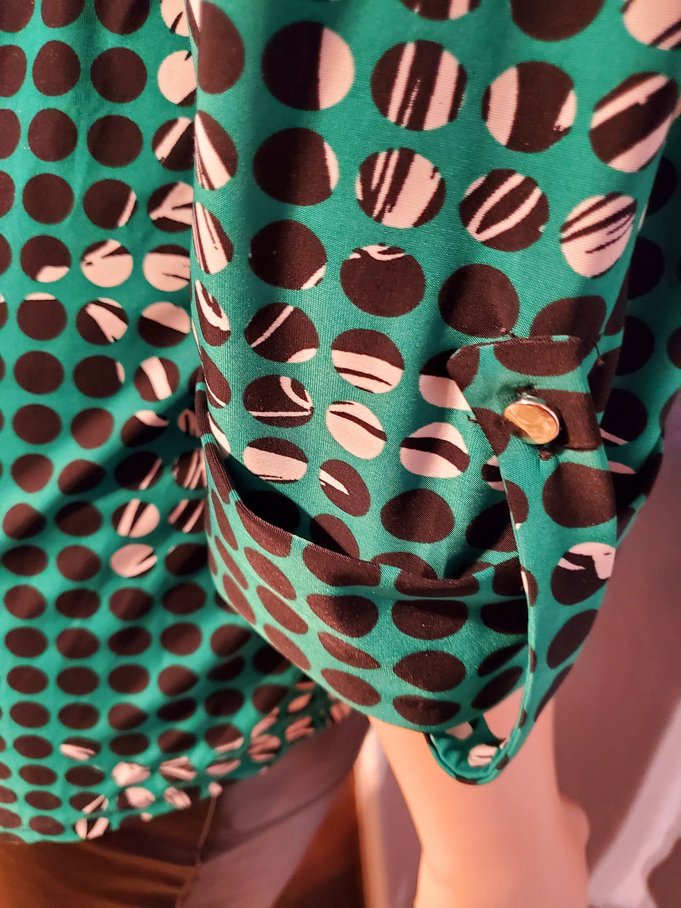 Thumbnail: Emerald Poka Dot Blouse