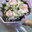Miniatura: Buquê com 03 Rosas Cor de Rosa e Astromélias