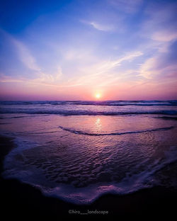 ▶︎千里浜サンセット🏖_・_この前の自撮り写真だけだとアレなんで 風景だけの写