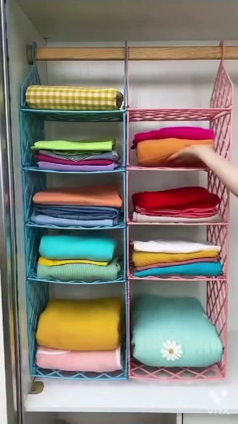 Thumbnail: 5 Layer *Plastic Foldable Clothes Storage Rack