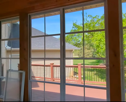 Spotless Eze Breeze vinyl windows after cleaning – Red Eye Exterior Cleaning’s trusted care for specialty window systems