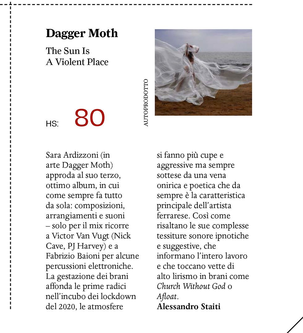CR118_IT Recensione Dagger Moth The Sun (Staiti)