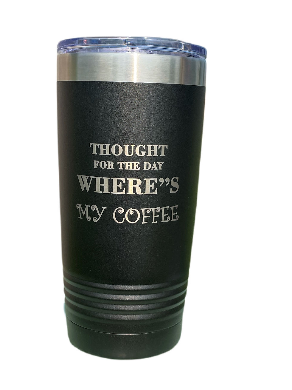Thumbnail: Engraved stainless steel vacuum insulated tumblers with lid