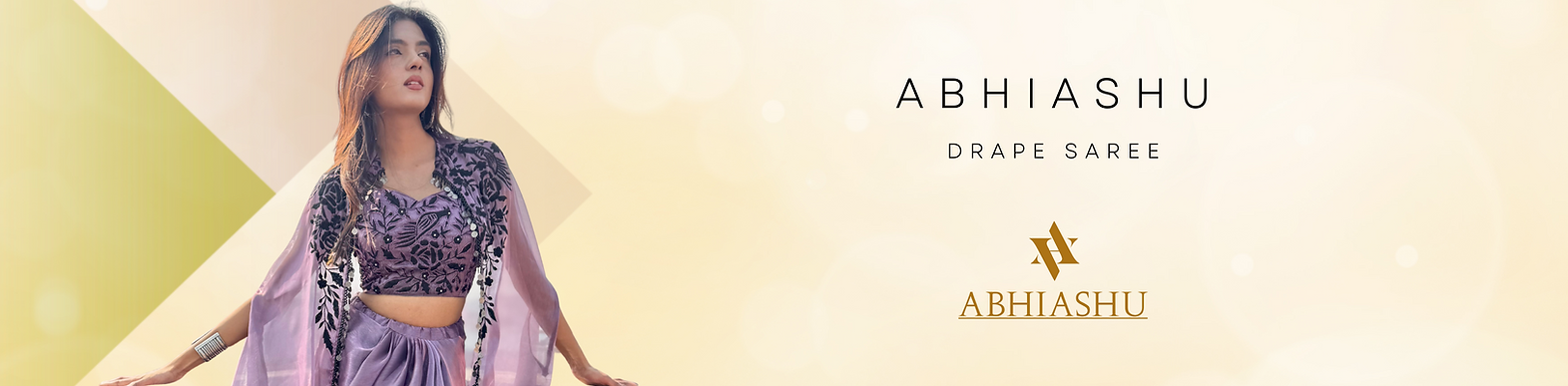 latest drape saree by ABHIASHU