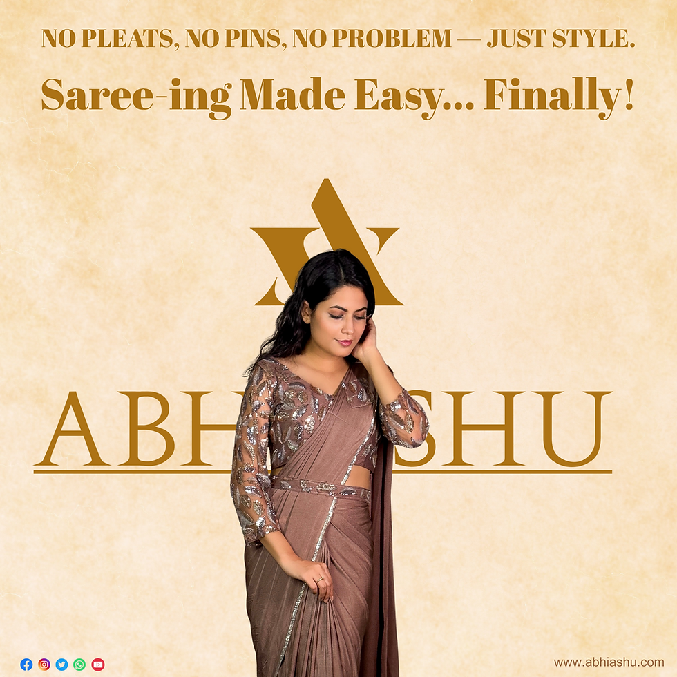 ABHIASHU drape saree