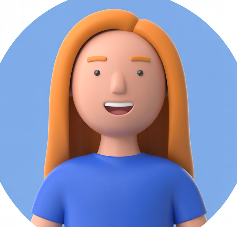 alegre-avatar-femenino-de-dibujos-animados-en-3d-con-cabello-de-jengibre 1