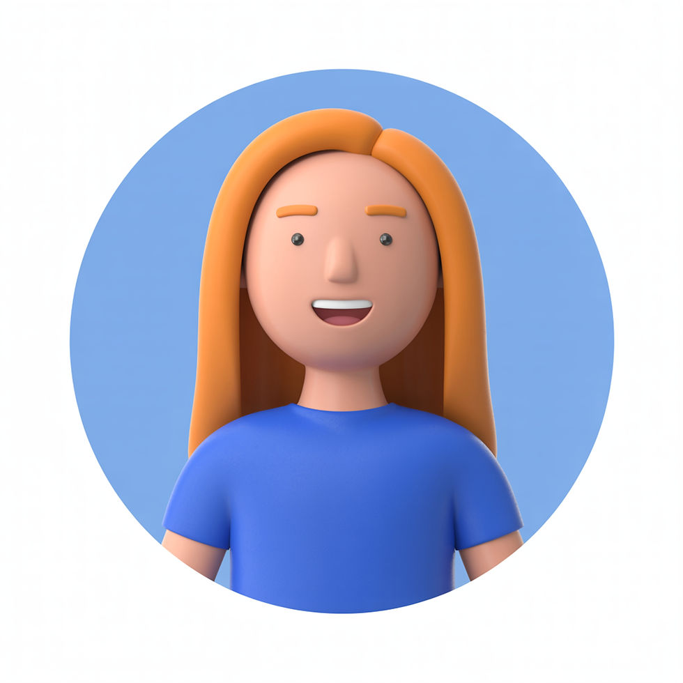 alegre-avatar-femenino-de-dibujos-animados-en-3d-con-cabello-de-jengibre 1