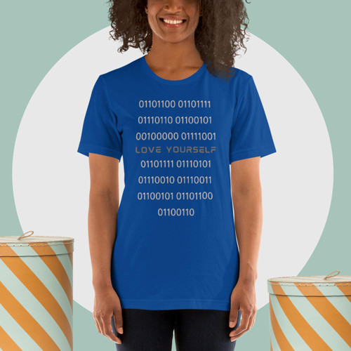 Unisex t-shirt - Love Yourself (Binary Numbers) | Esteem LLC