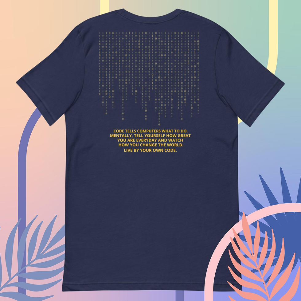 Thumbnail: Unisex t-shirt - LIVE BY YOUR OWN CODE