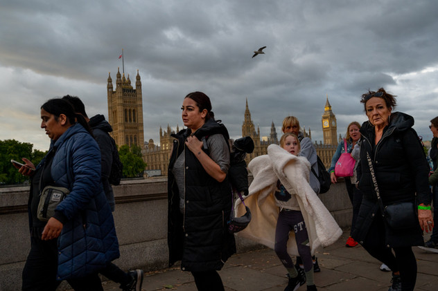 18th September 2022 | Visitors joins the queue to access Westminster Hall, for the last farewell to the Queen.