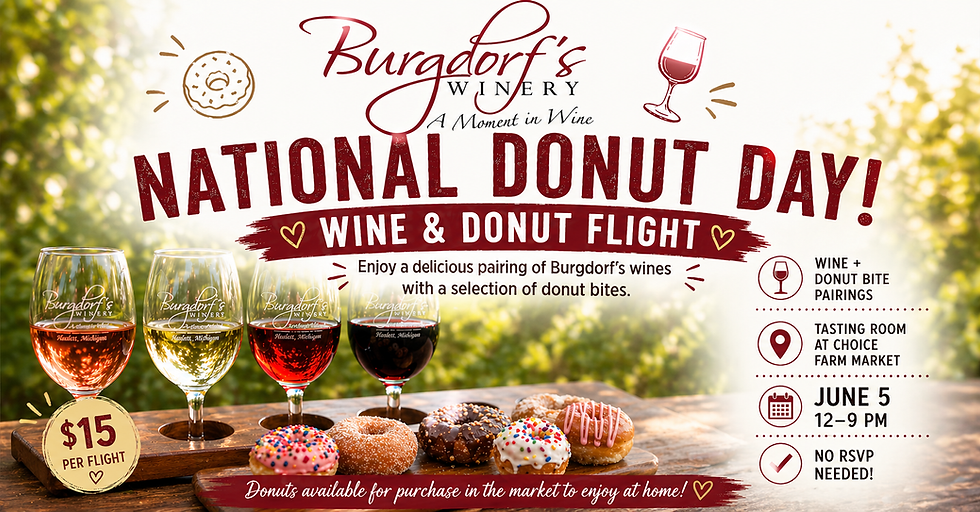 National Donut Day - Wine and Donut Flights