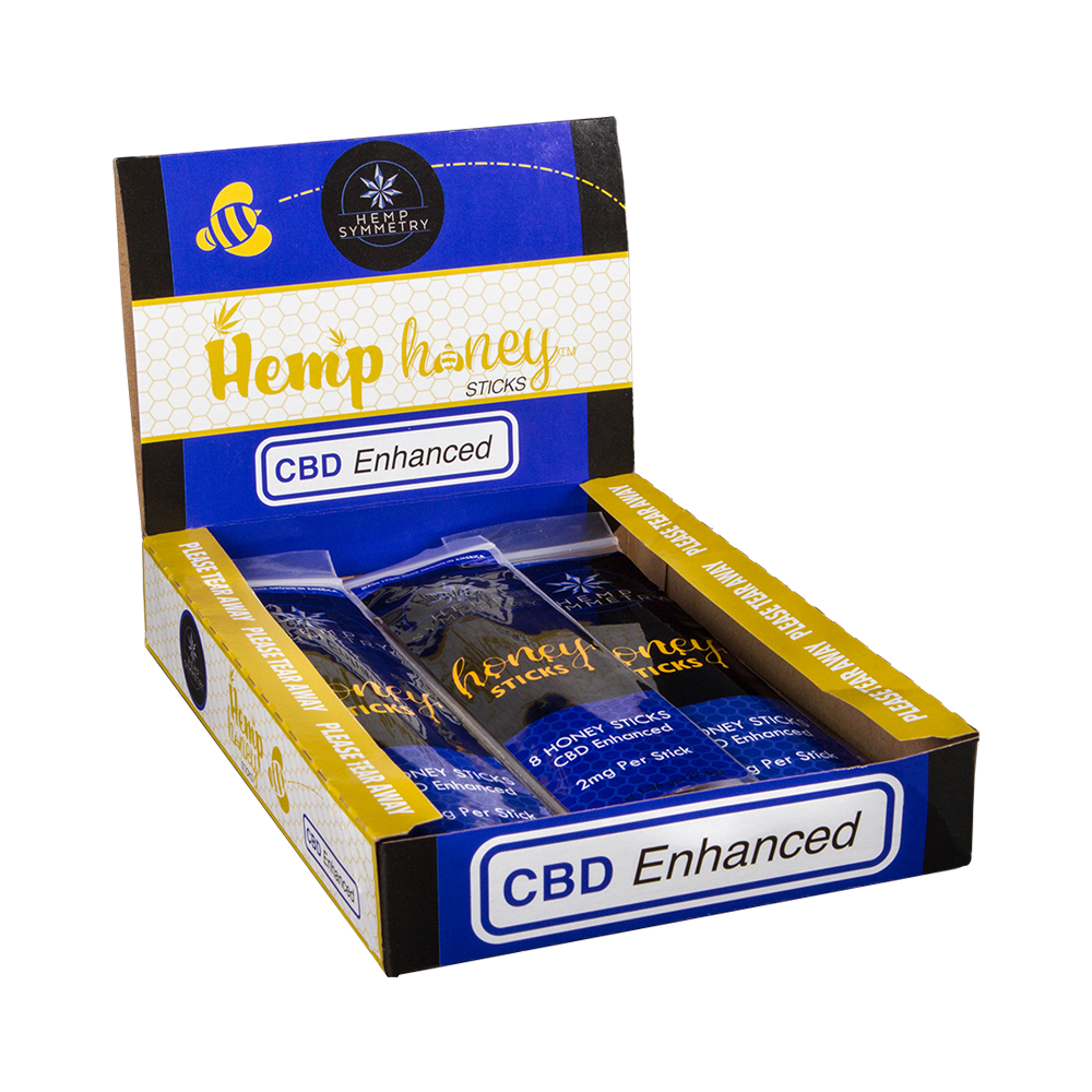 HEMP SYMMETRY CBD ENHANCED HONEY STICKS – 10mg, 8 Count