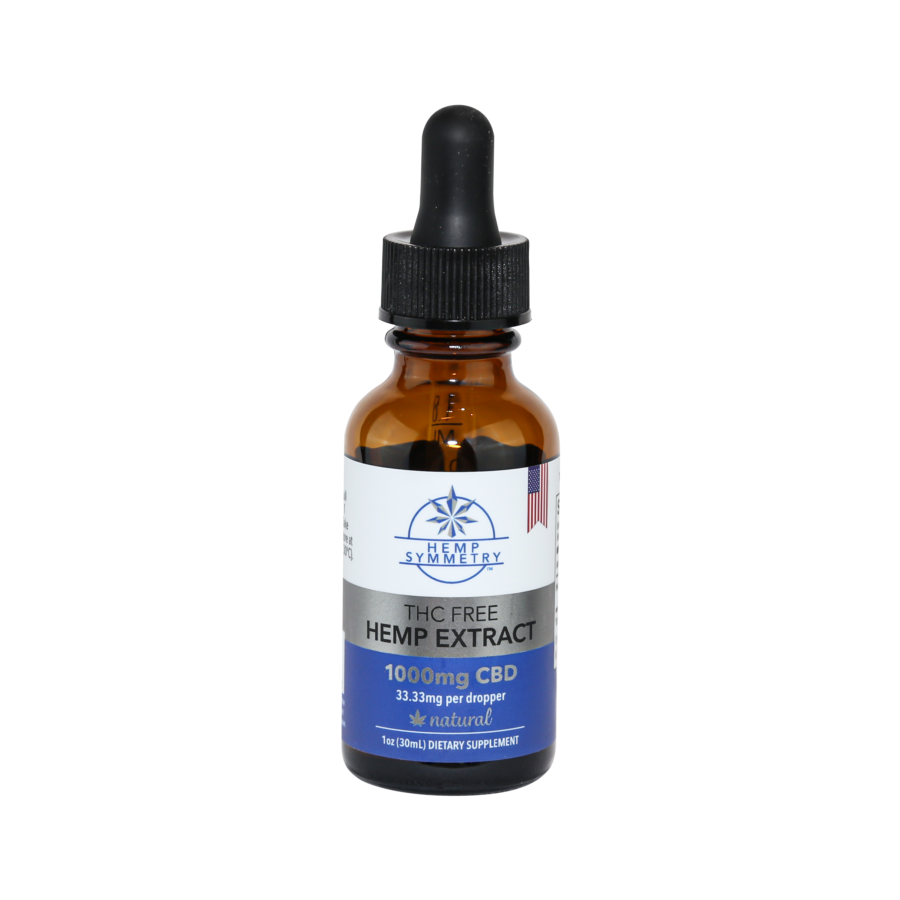 HEMP SYMMETRY CBD TINCTURE 1000mg THC-FREE – NATURAL