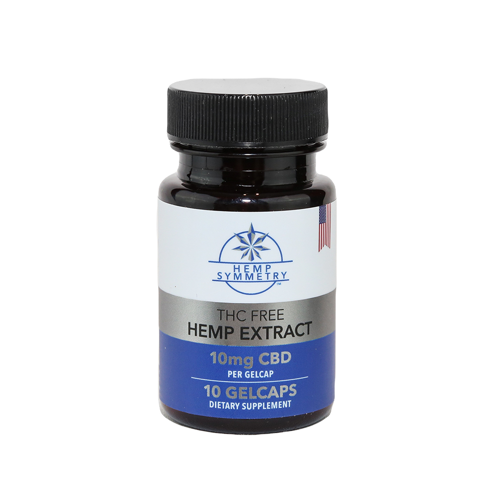 Hemp Symmetry 10mg 10ct GELCAPS -THC-Free