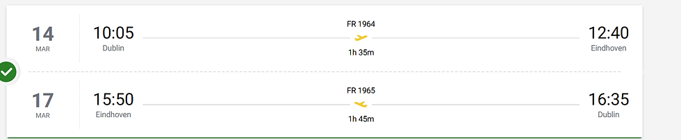 Ryanair flights to Eindhoven