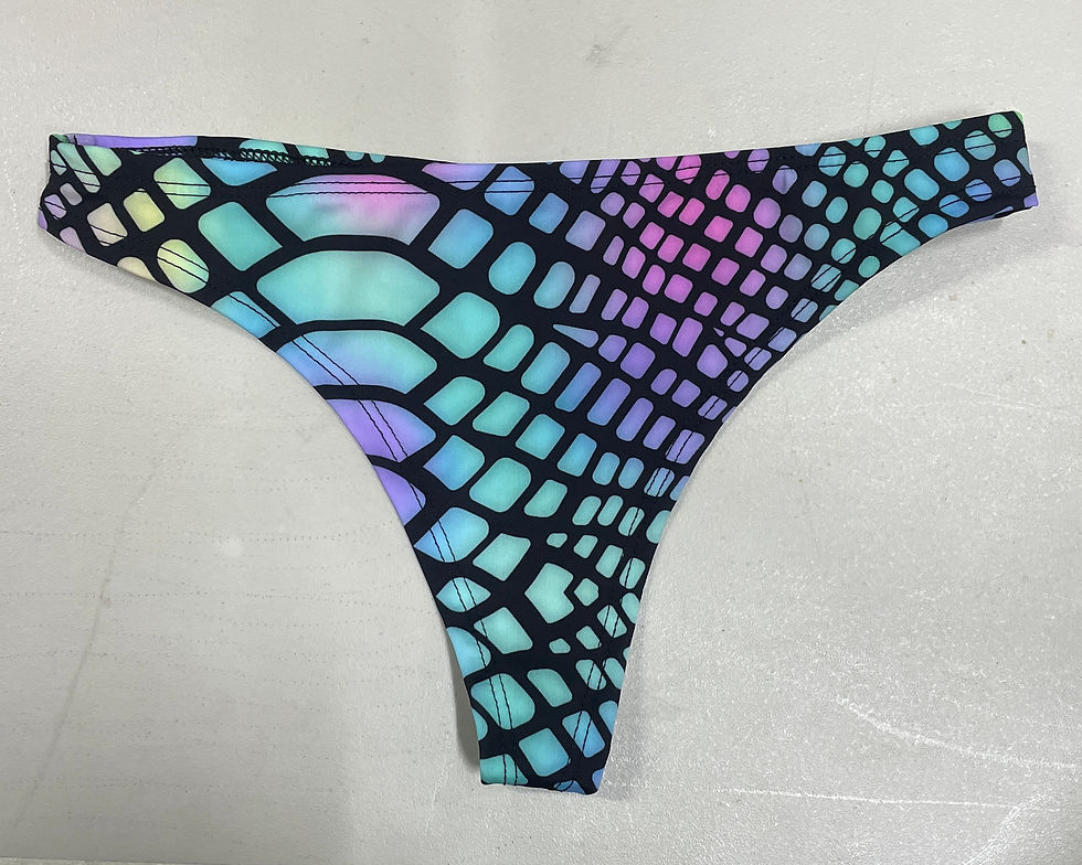 Miniatura: Tanga Cocodrilo Pastel