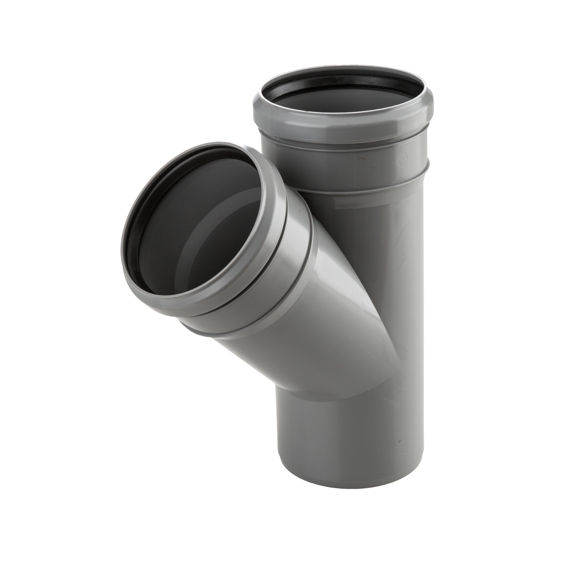 tubo pvc a 90° diametro 40mm