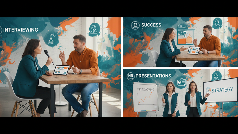 Eye-level view of a business consultant discussing HR strategy with a small business owner