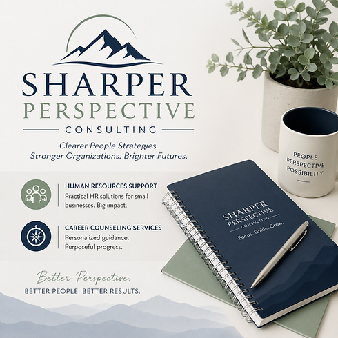 Table setting advertising Career Services and HR Support.