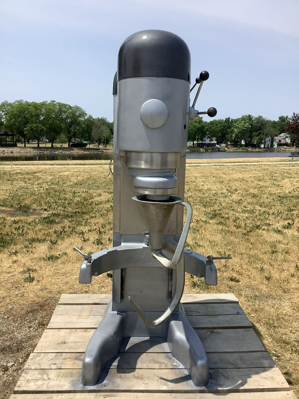 Thumbnail: 152-0534 Hobart V1401 140Qt Commercial Mixer w/ Bowl, Cart and Hook