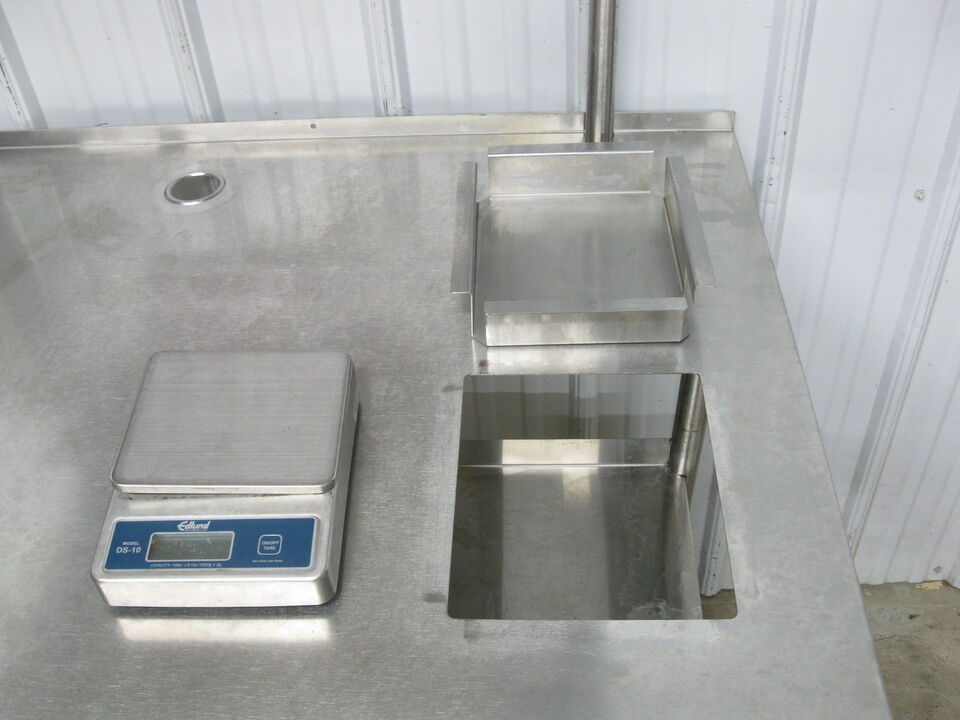 Thumbnail: 142-0995 Delfield Stainless Steel Work Table with Under and Over Shelves