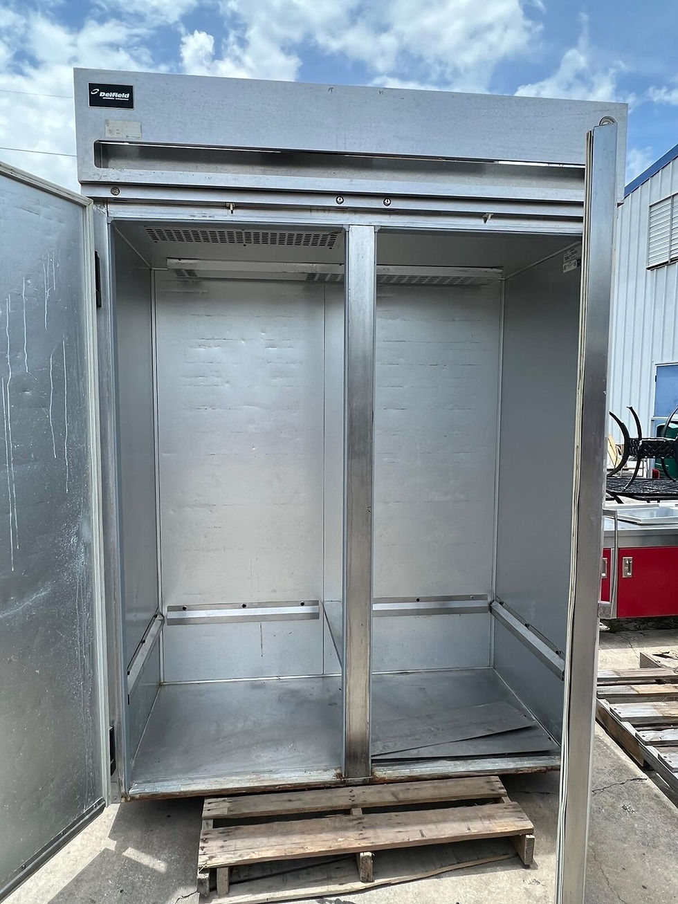 Thumbnail: 75-0291 Delfield 2 Door Roll In Self-Contained Cooler MRRI2-S