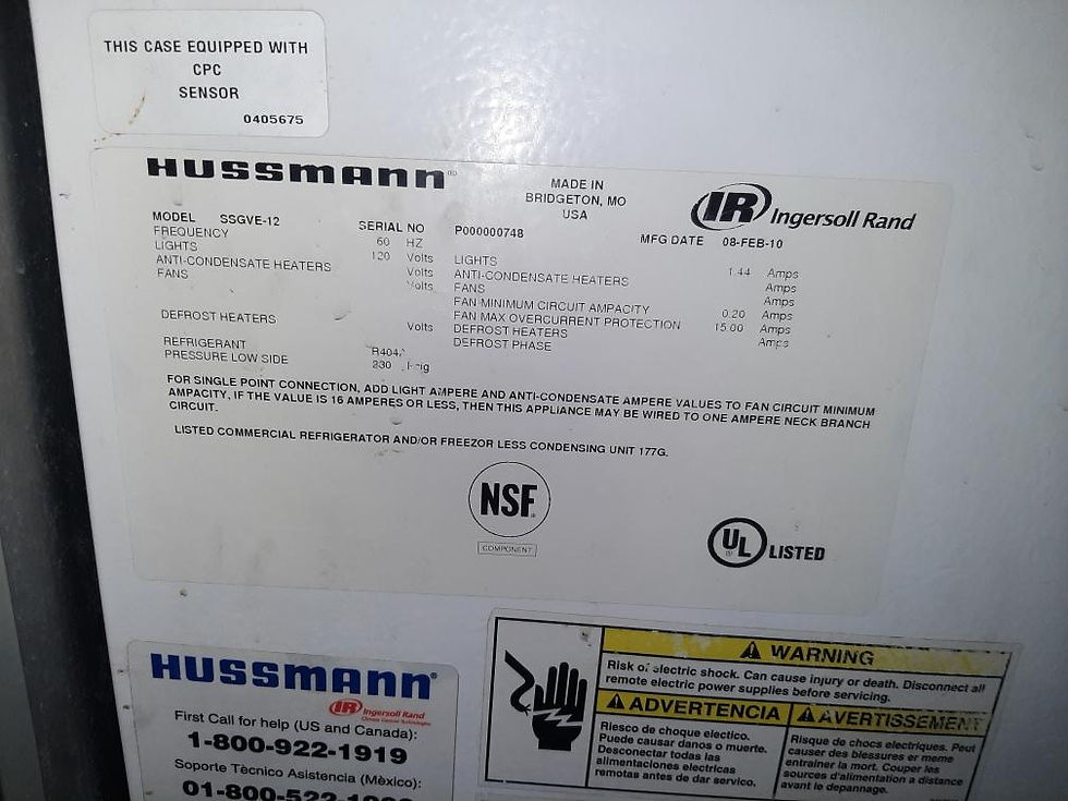 Thumbnail: 80-0021 Hussmann SSGVE Remote Full Service Fresh Meat Display Cooler Case