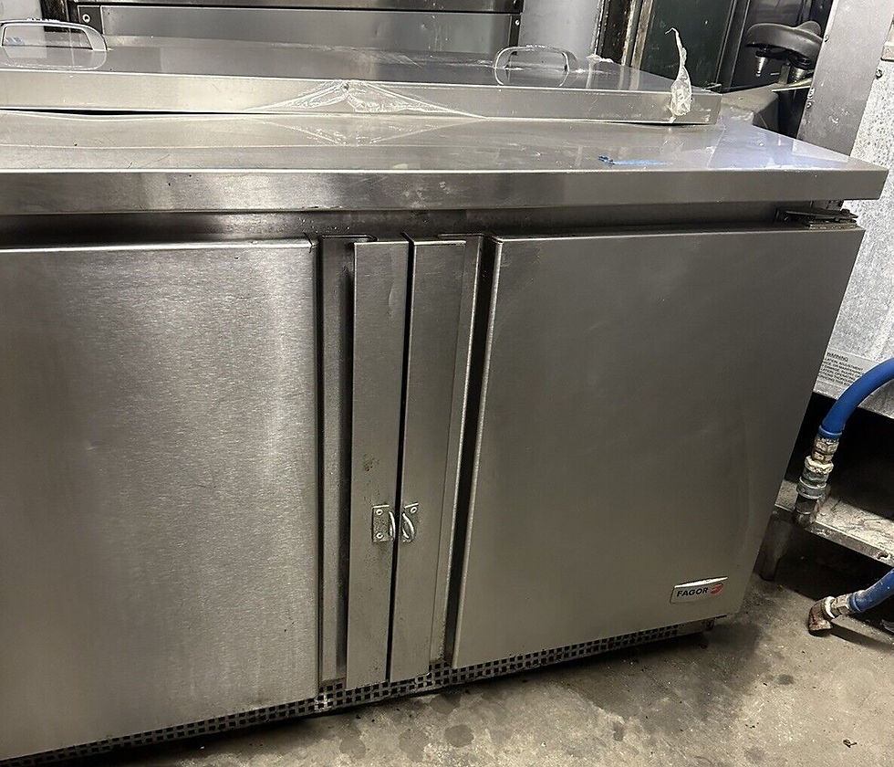 Thumbnail: 174-0085 Fagor FST-48-12 48” Commercial Self Contained Prep Table Cooler