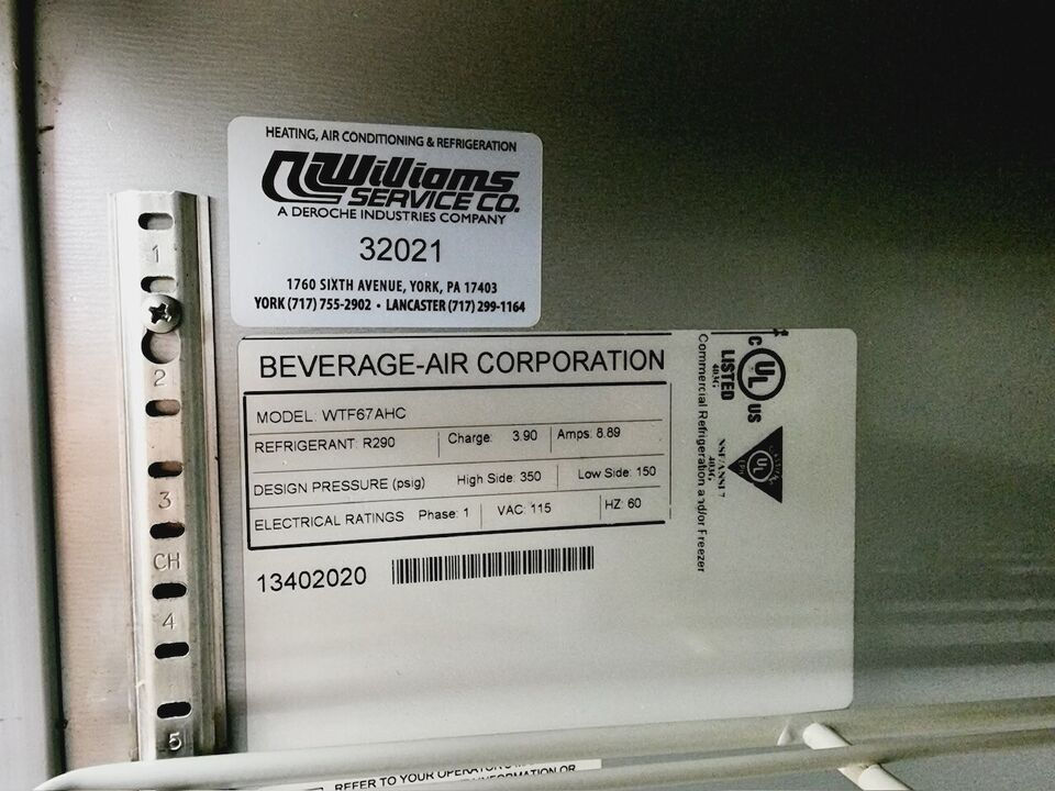 Thumbnail: 167-0541 Beverage Air WTF67AHC 67" Self Contained Worktop Cooler