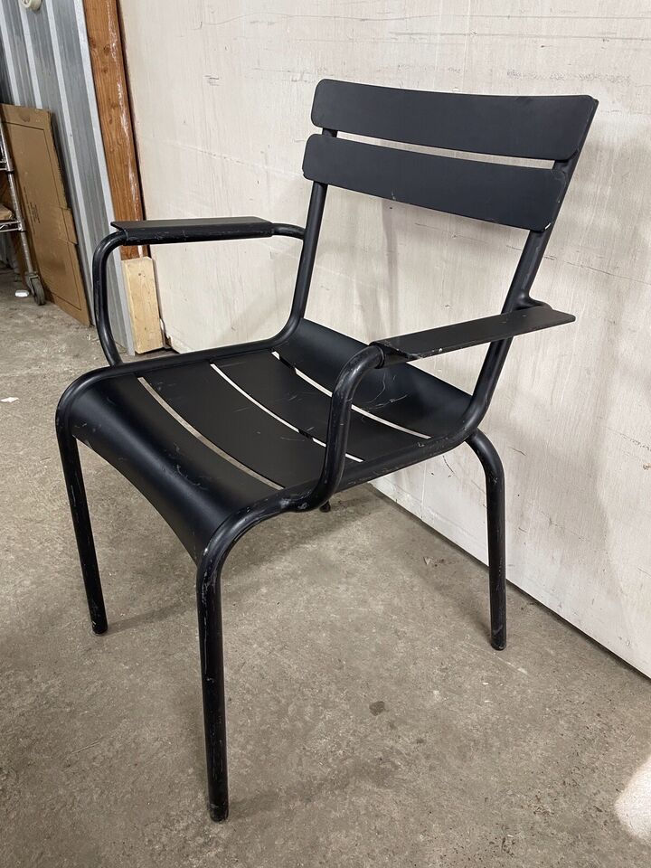 Thumbnail: 182-0100 Fermob Luxembourg Aluminum Stackable Outdoor Dining Armchairs