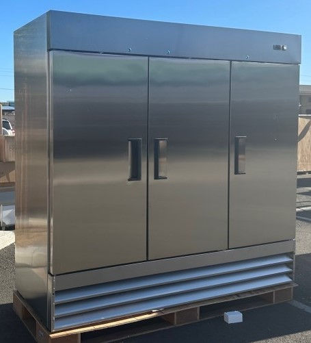 Thumbnail: 171-0363 81" 3 Door Stainless Steel Self Contained Freezer