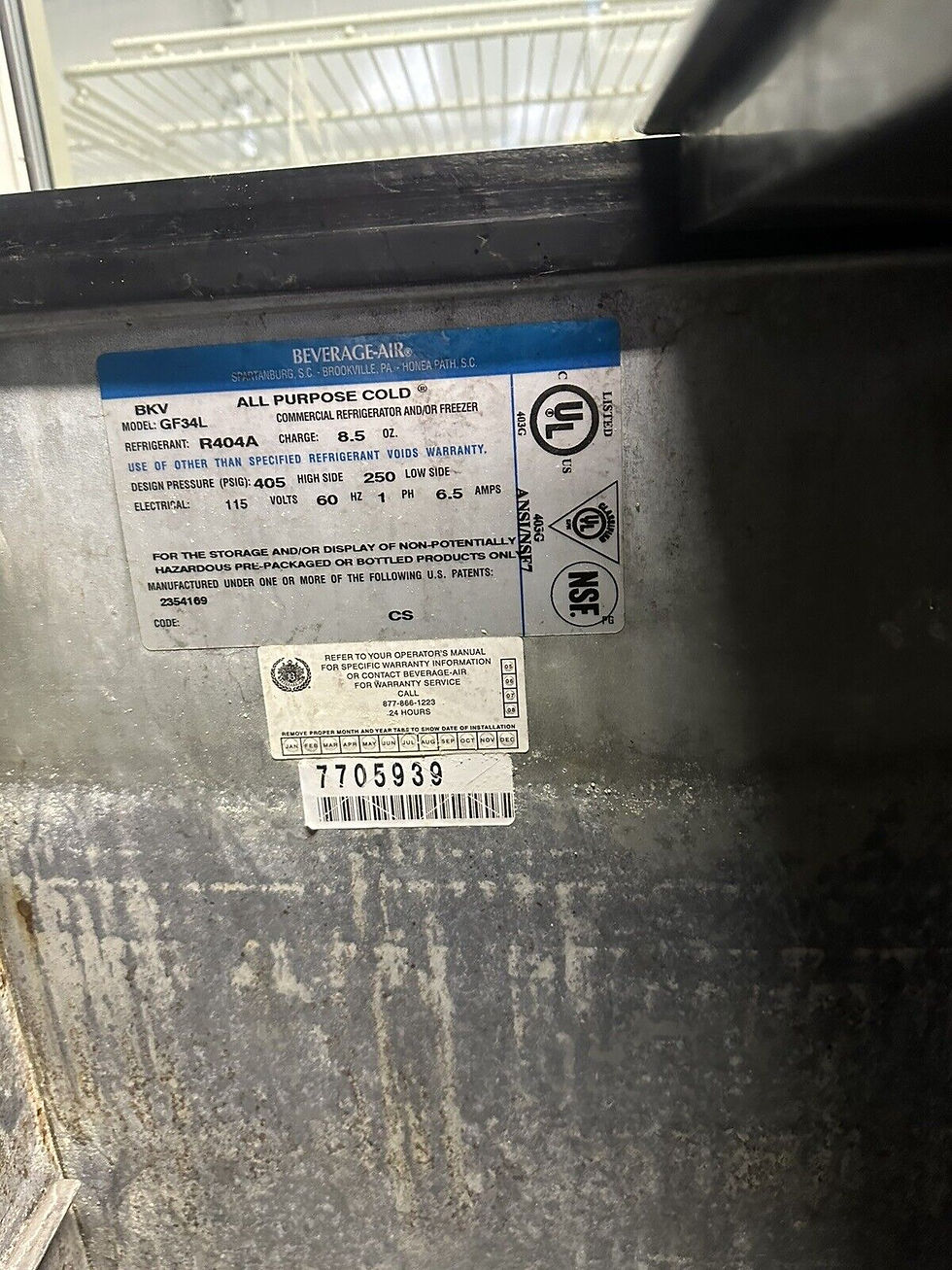 Thumbnail: 174-0197 Beverage Air GF34L-B 34" Self Contained Glass Froster Cooler