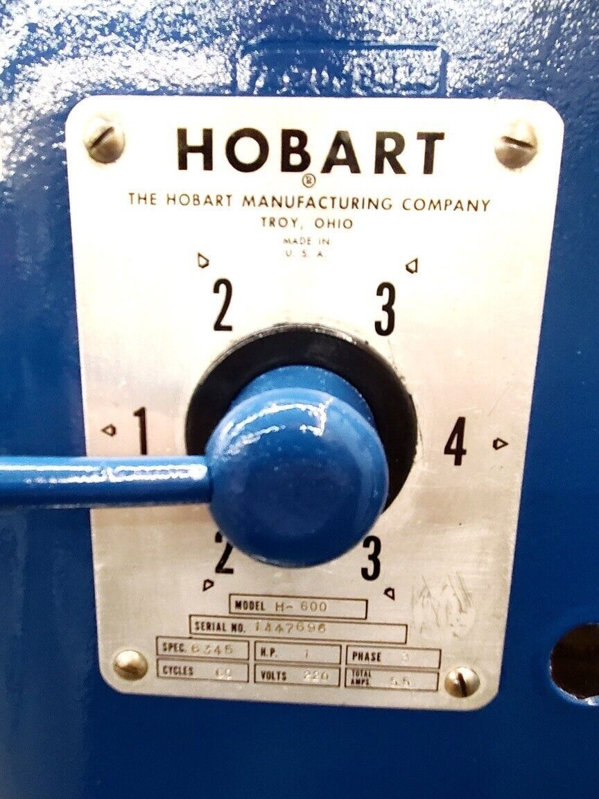 Thumbnail: 167-0469 Hobart H600 60 Quart Mixer with Whip, Flat Beater, Hook, Bowl, & Truck