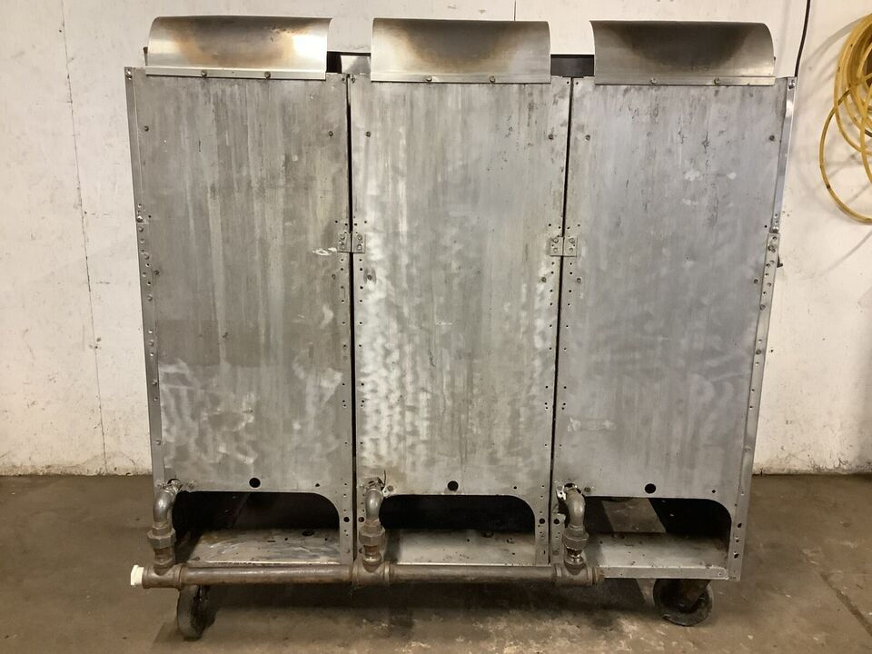 Thumbnail: 152-0613 Frymaster EM145E Natural Gas 3-Bank Fryer