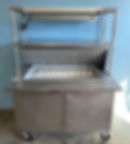 Thumbnail: 75-0454 Beverage Air SPE 48" Prep Station Cooler w/ Double Overshelf and Warmer