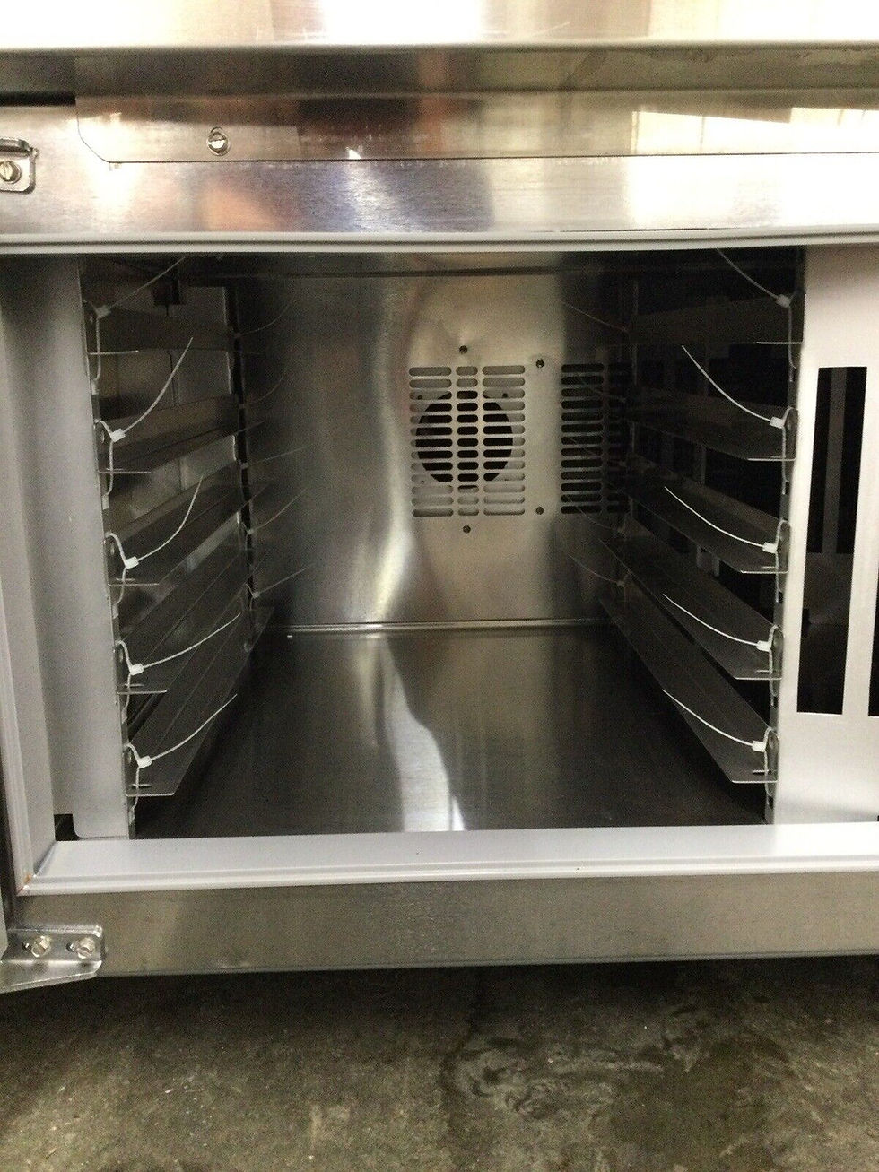 Thumbnail: 167-0268 Traulsen TD078HT1 Self Contained Seafood Service Cooler Case w/ Casters