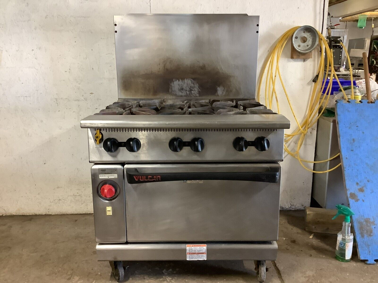 152-0543 Vulcan 636LC Natural Gas 6-Burner Range/Stove with Convection Oven