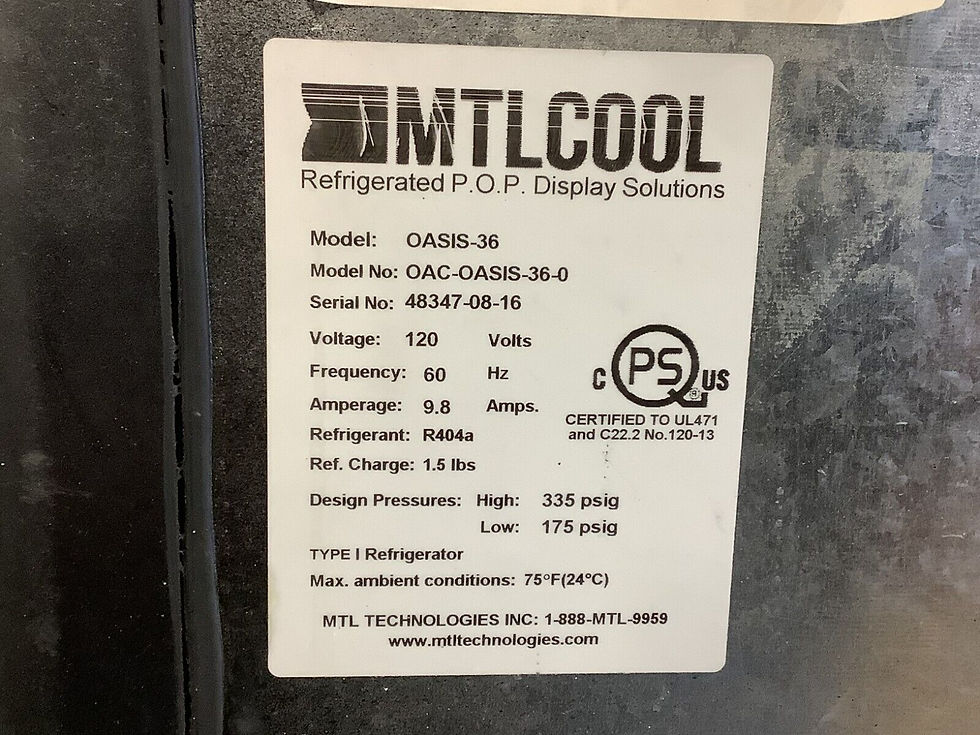 Thumbnail: 152-0494 Randell SSAC-40BSC Self-Contained Grab & Go Cooler