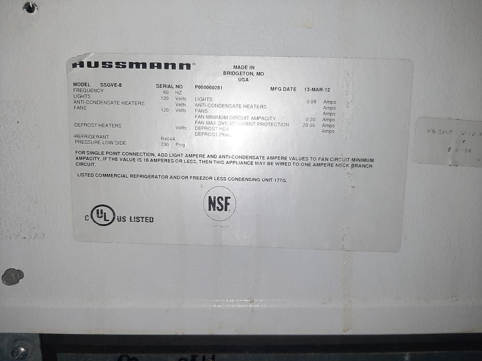 Thumbnail: 80-0021 Hussmann SSGVE Remote Full Service Fresh Meat Display Cooler Case