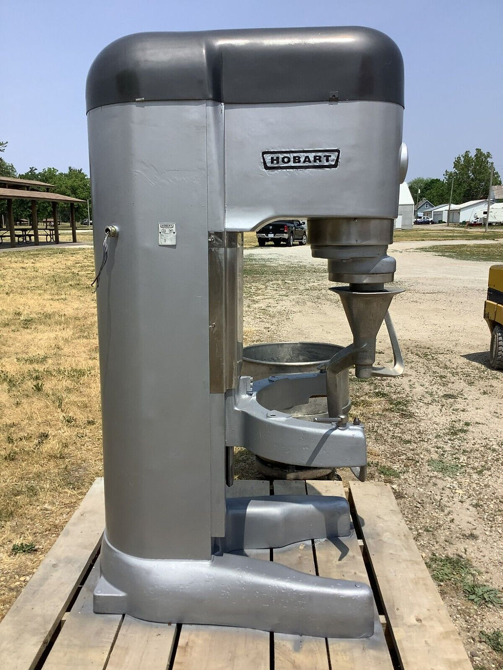 Thumbnail: 152-0534 Hobart V1401 140Qt Commercial Mixer w/ Bowl, Cart and Hook