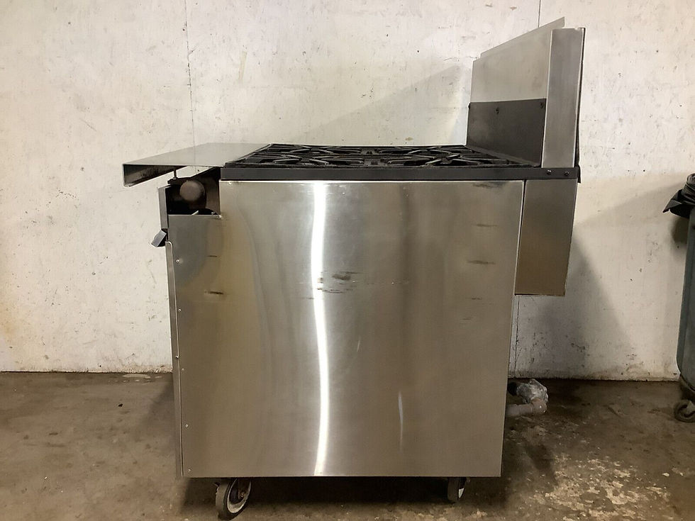 Thumbnail: 152-0545 Vulcan V4B36S Heavy Duty Natural Gas 4-Burner Range/Stove with Oven